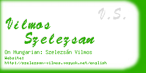 vilmos szelezsan business card